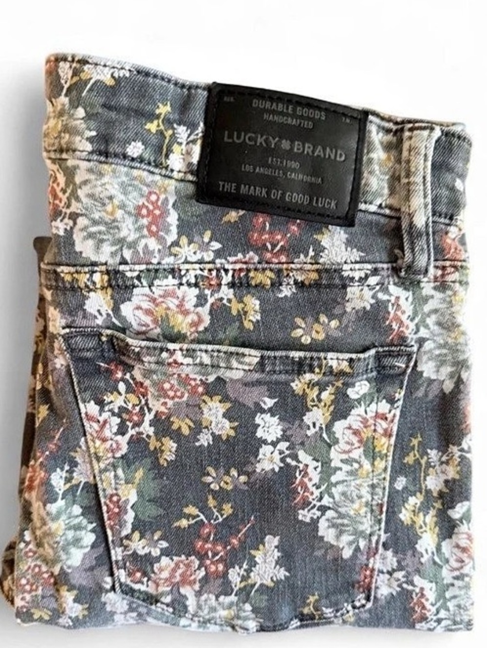 Lucky Brand Ava Crop Floral Jeans Floral Ankle jeans